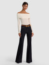 DOLAN FOLDOVER LS PULLOVER-ALICE + OLIVIA