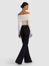DOLAN FOLDOVER LS PULLOVER-ALICE + OLIVIA