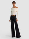 DOLAN FOLDOVER LS PULLOVER-ALICE + OLIVIA