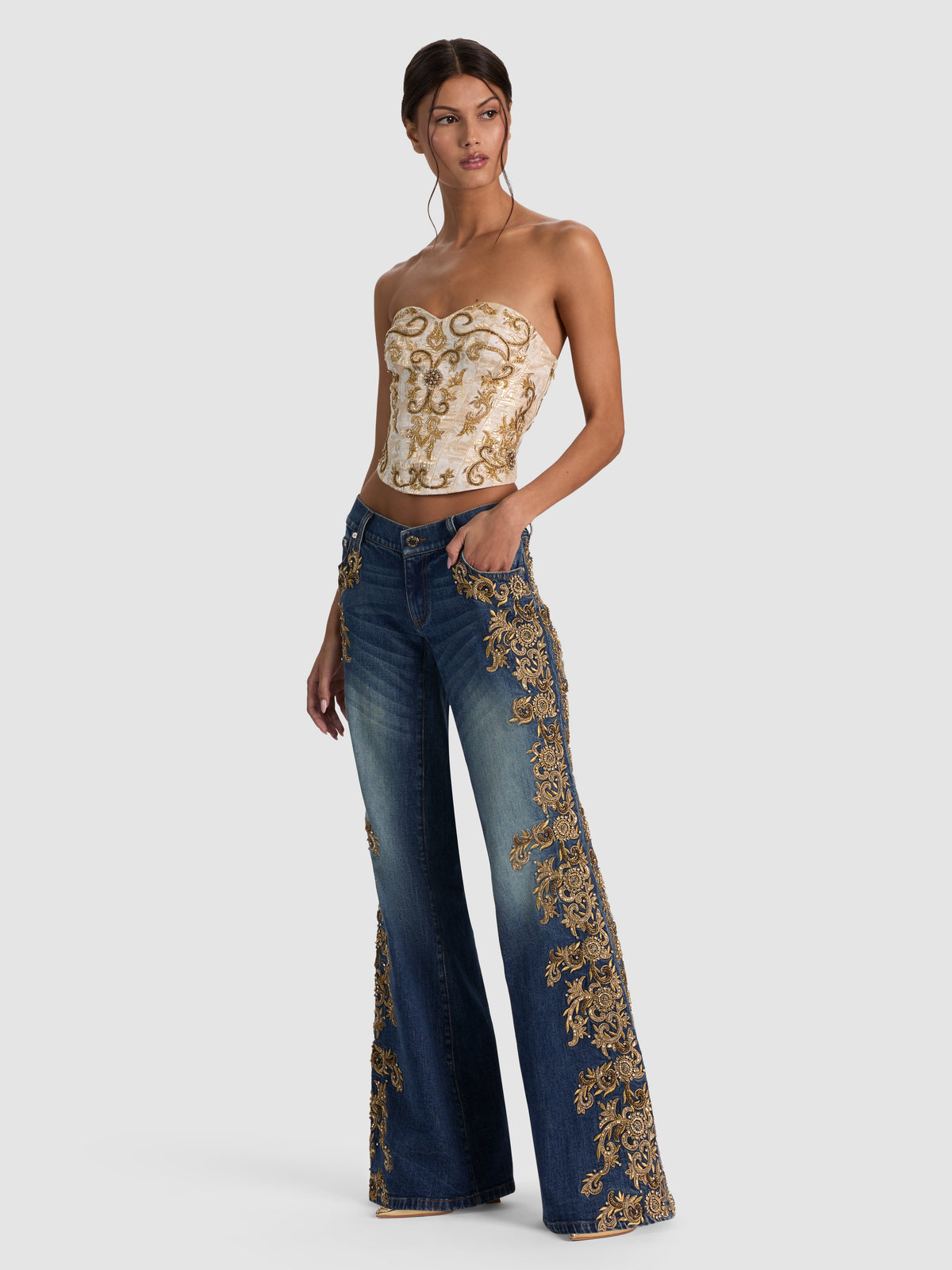 EMRYN EMBELLISHED JEAN-ALICE + OLIVIA