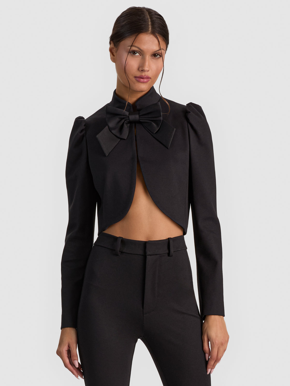 ILARIA EMBROIDERED JACKET - BLACK