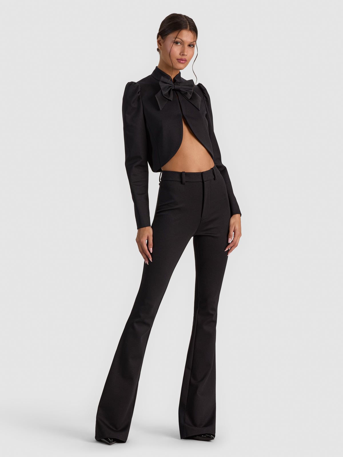 ILARIA EMBROIDERED JACKET - BLACK