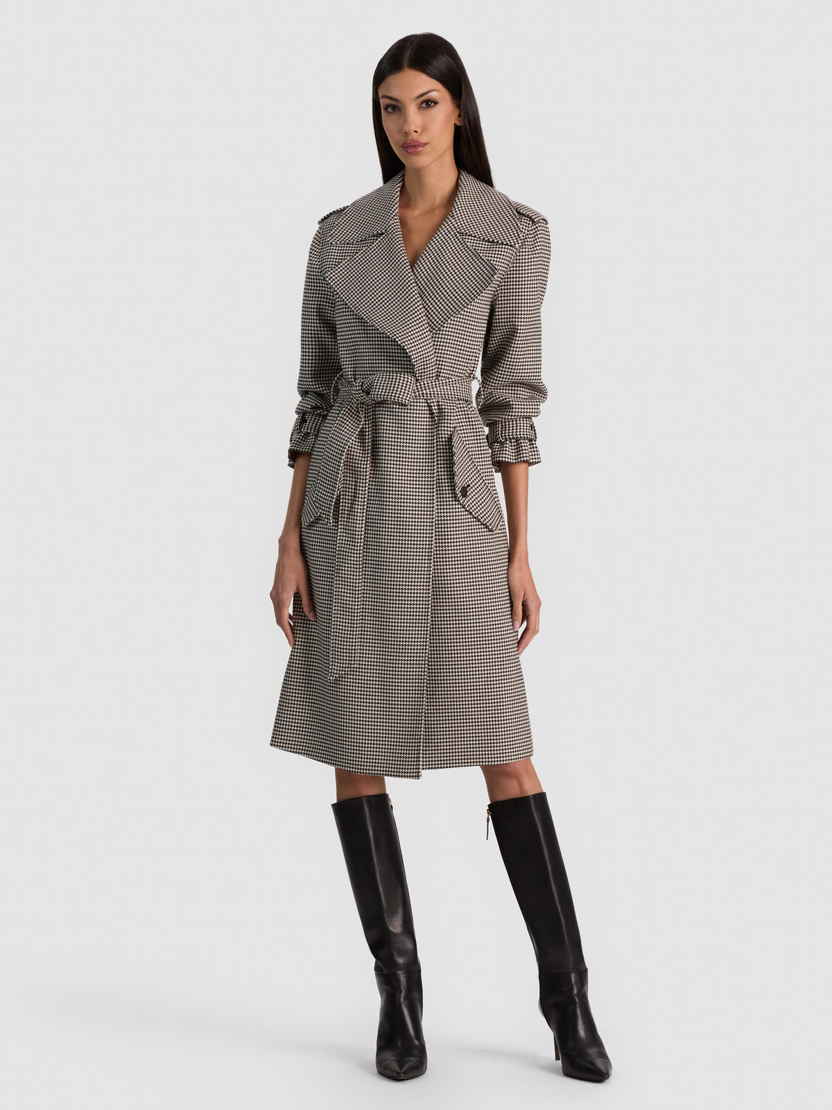NEVADA TRENCH COAT - BLACK/MULTI
