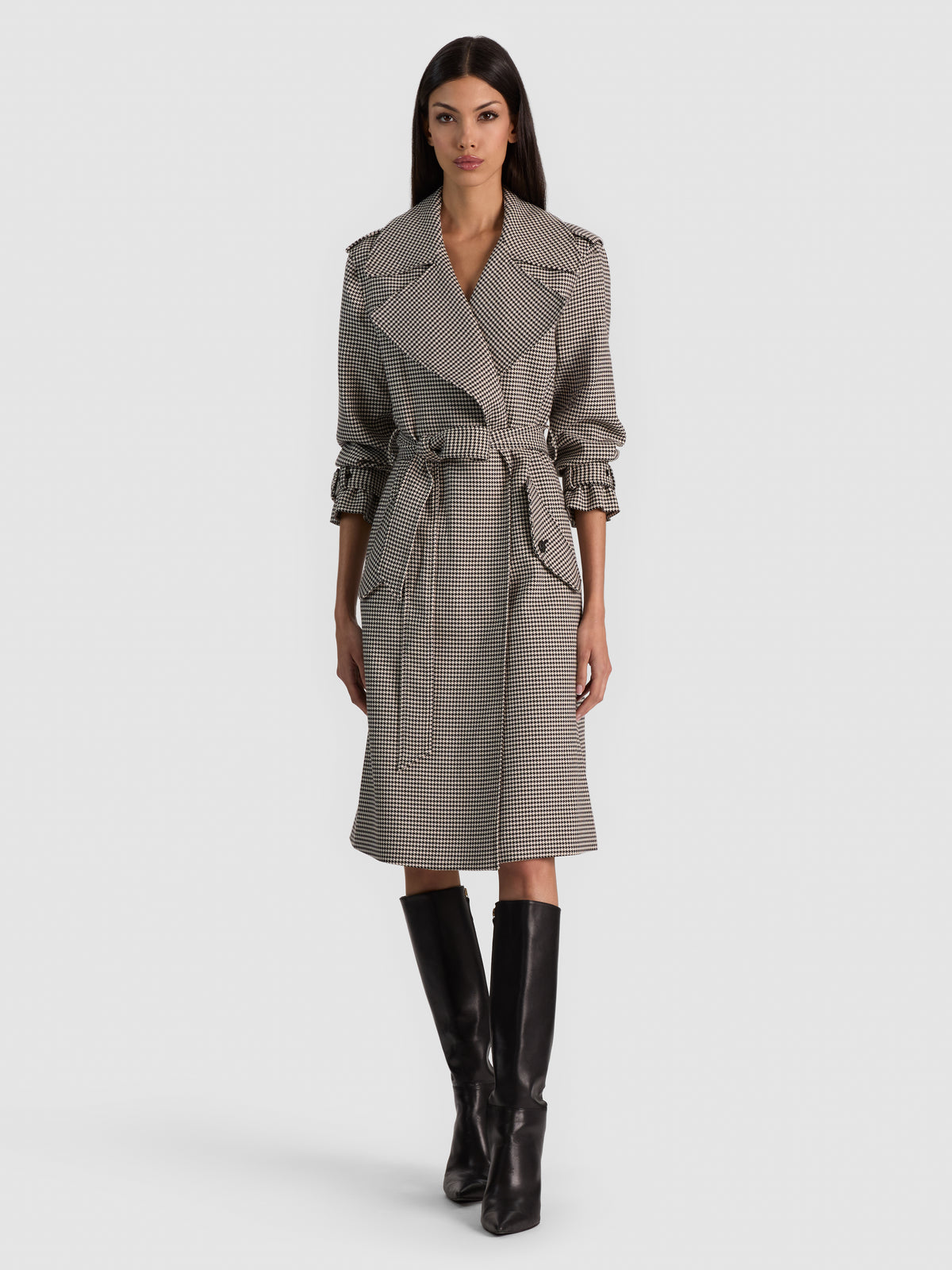 NEVADA TRENCH COAT - BLACK/MULTI