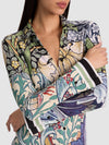 FREYA BUTTON DOWN MINI DRESS-ALICE + OLIVIA
