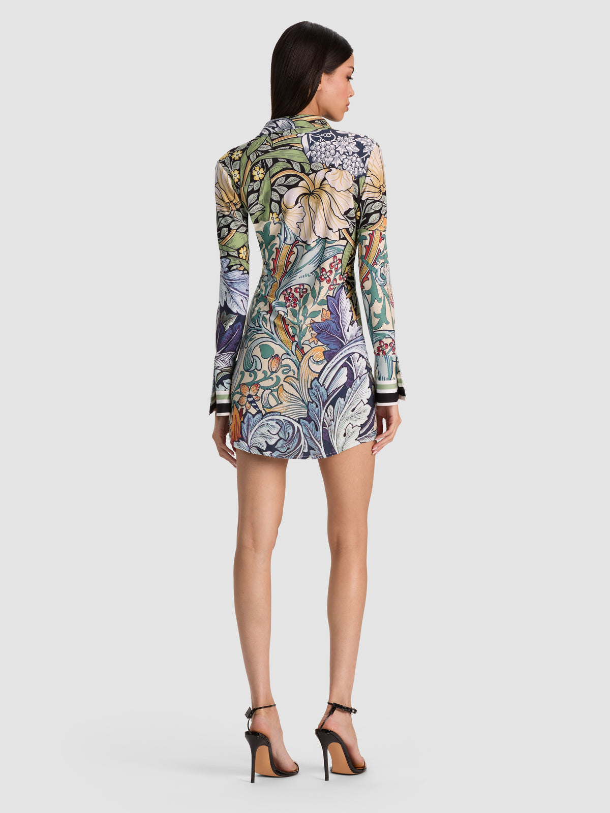 FREYA BUTTON DOWN MINI DRESS-ALICE + OLIVIA