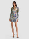 FREYA BUTTON DOWN MINI DRESS-ALICE + OLIVIA