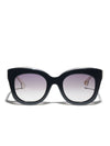 DOWNING SUNGLASSES-BLACK/WHITE-ALICE + OLIVIA