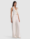 TESSA HALTER NK VEST W LONG LAPEL DTL-ALICE + OLIVIA