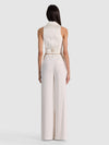 TESSA HALTER NK VEST W LONG LAPEL DTL-ALICE + OLIVIA