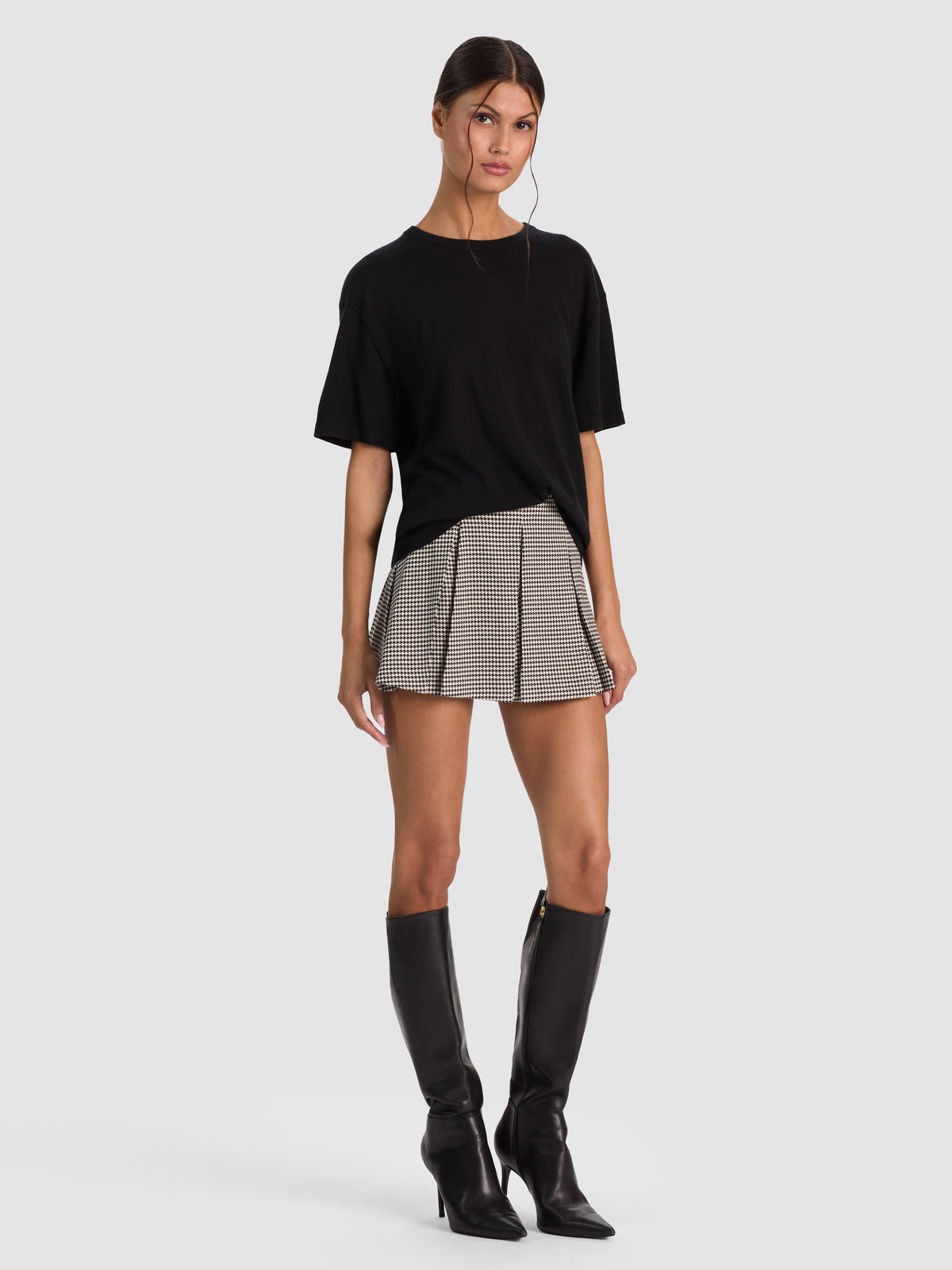 EMILIE MINI SKIRT - BLACK/MULTI
