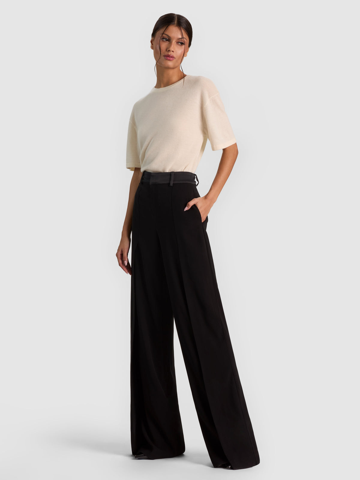WADE OPEN PLEAT TROUSER-ALICE + OLIVIA
