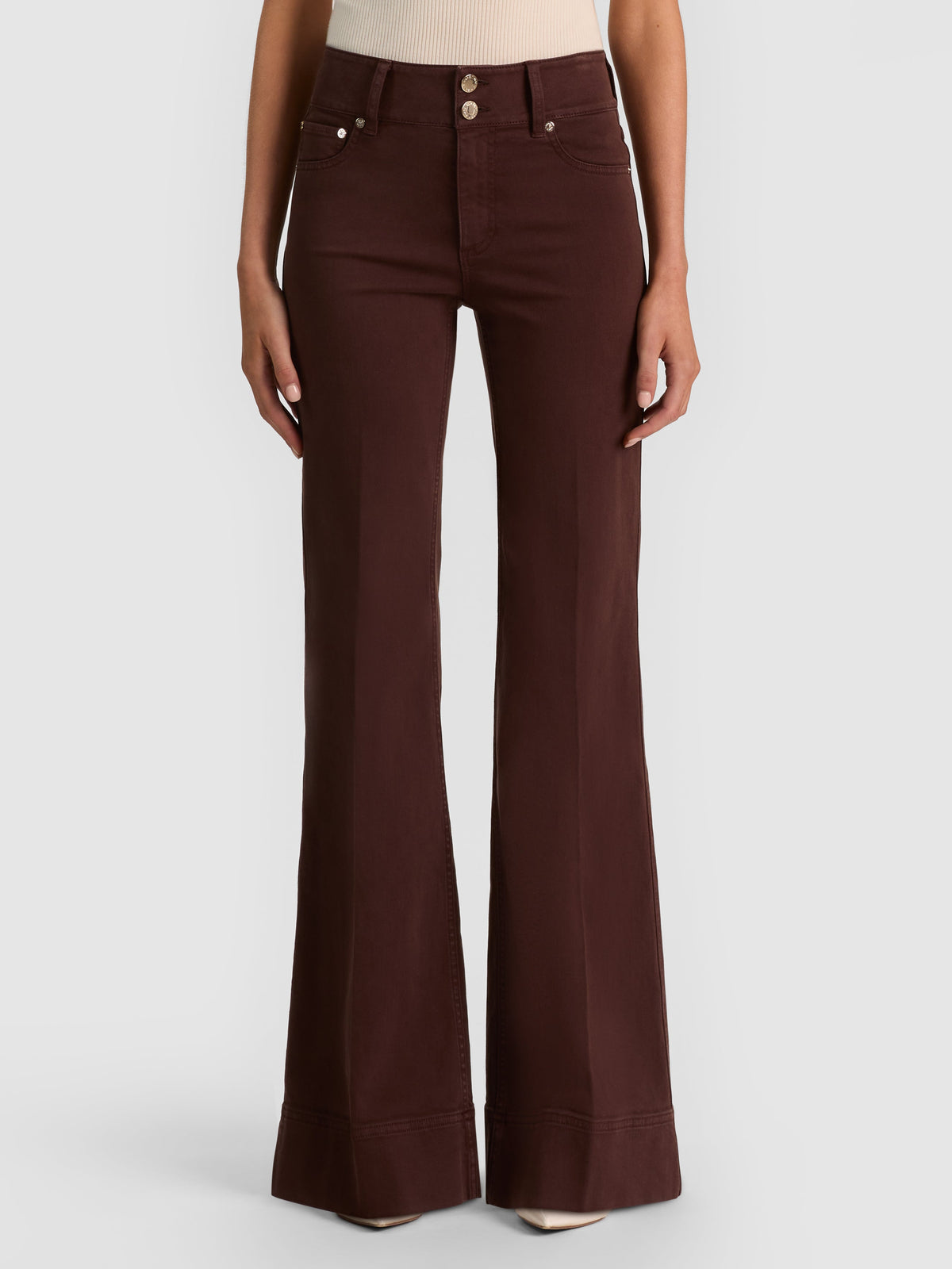 PERFECT WIDE LEG JEAN-DARK CHOCOLATE-ALICE + OLIVIA