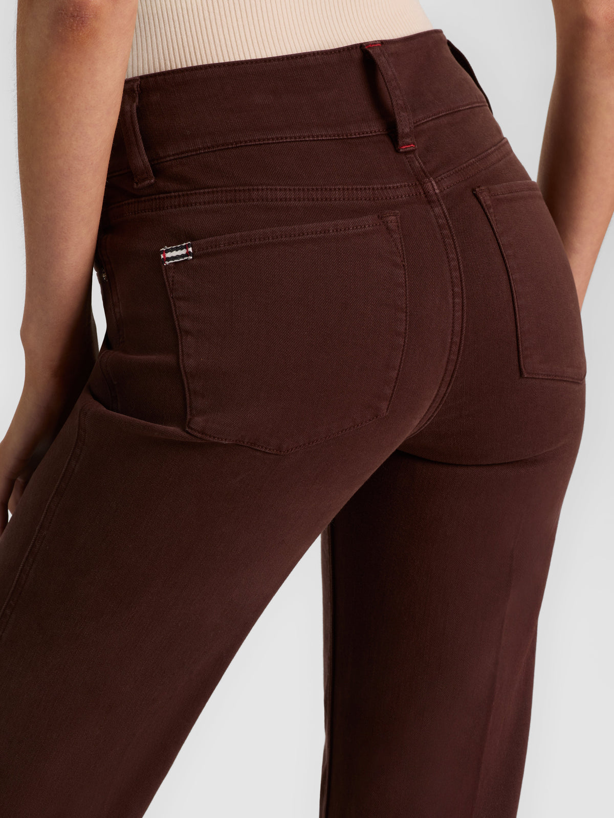 PERFECT WIDE LEG JEAN-DARK CHOCOLATE-ALICE + OLIVIA
