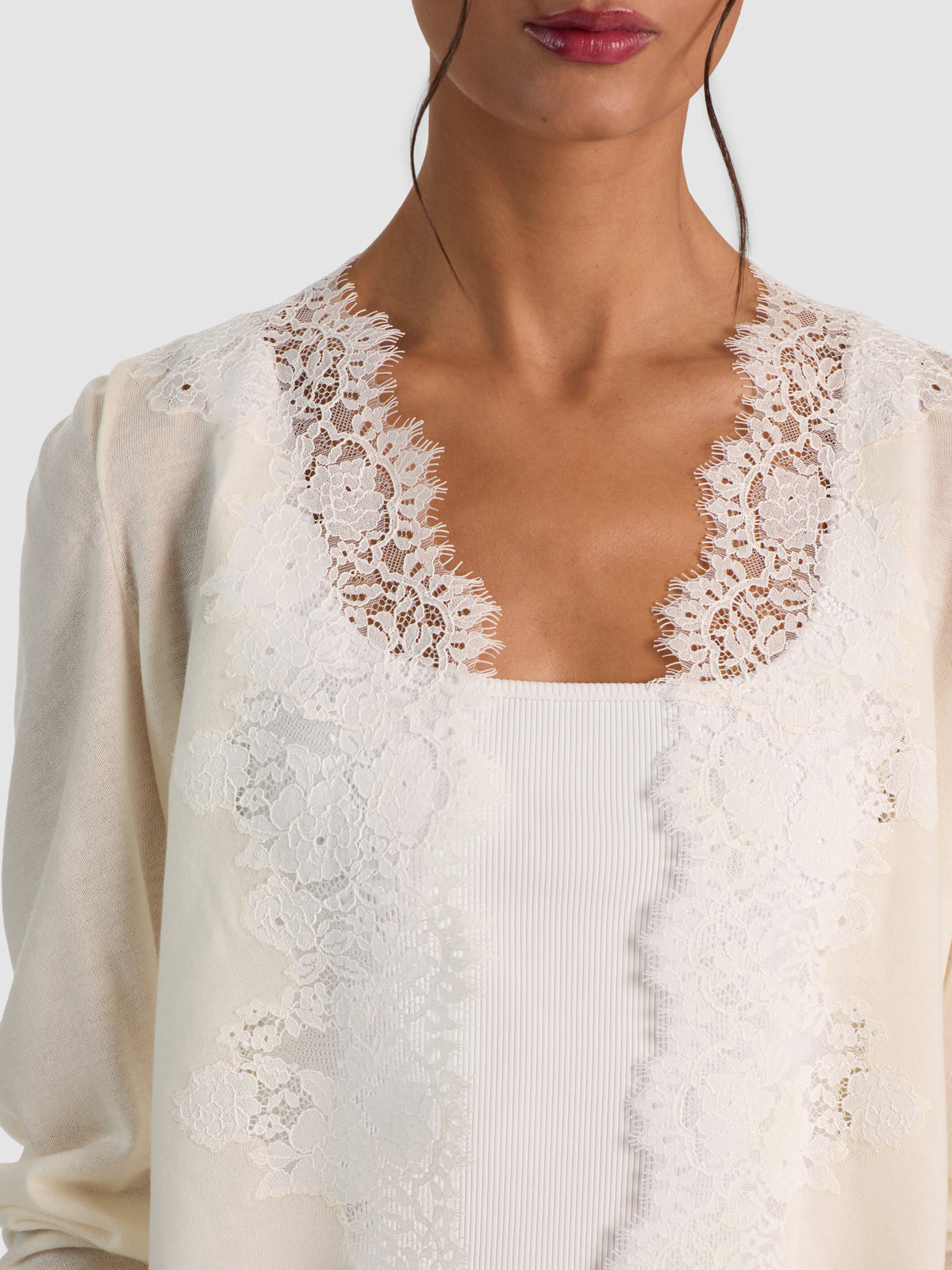 CONSTANCE LACE TRIM CARDIGAN-SOFT WHITE-ALICE + OLIVIA