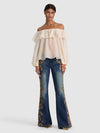 ALTA OFF THE SHOULDER RUFFLE BLOUSE-ALICE + OLIVIA