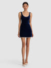 CHARLOTTE SCOOP NK FITTED MINI DRESS-ALICE + OLIVIA