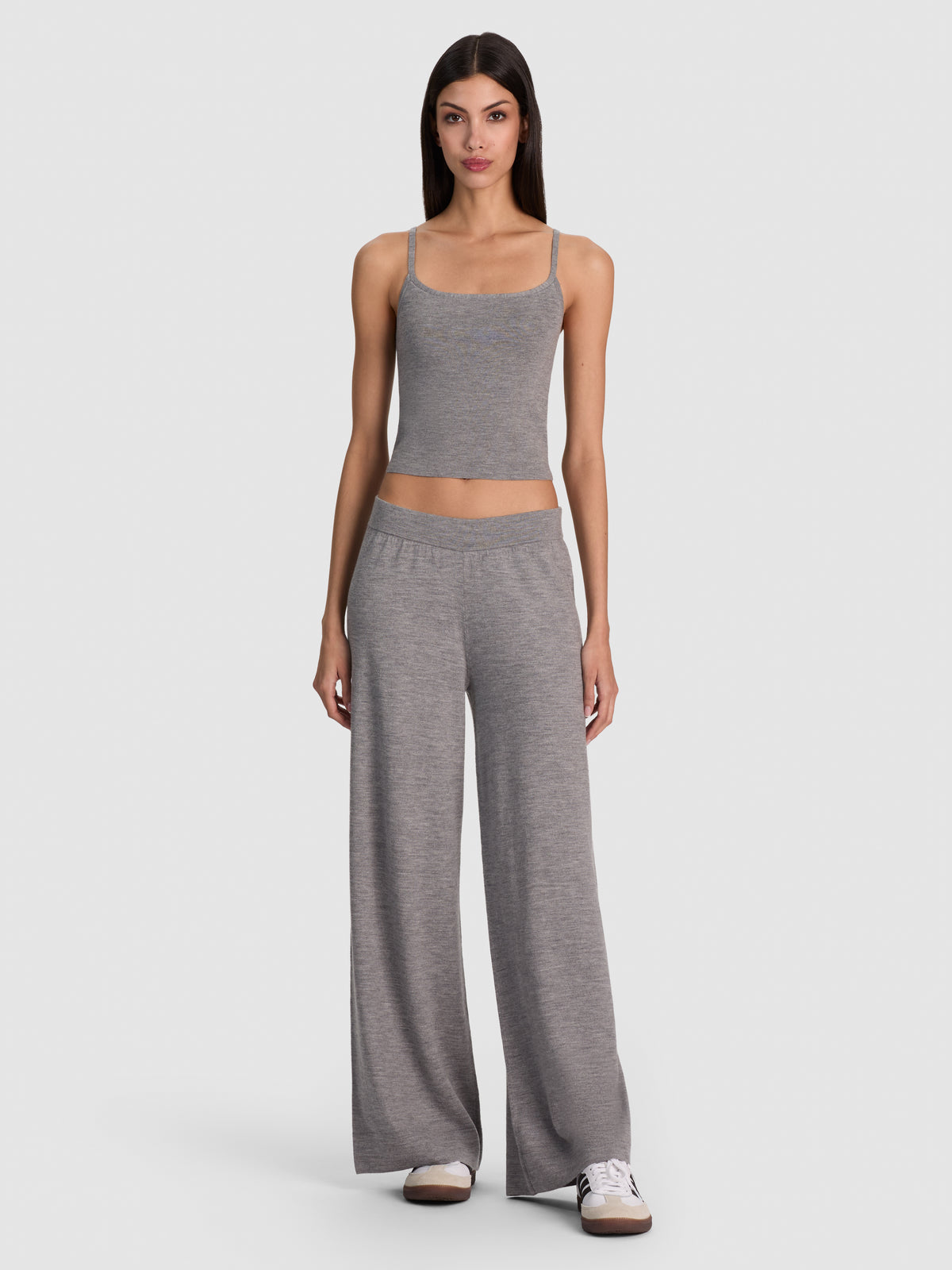 MACK KNIT PULL ON PANT - MEDIUM HEATHER GREY
