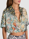 MIO BUBBLE CROPPED TOP-ALICE + OLIVIA