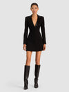 AMANZA EMBELLISHED TUXEDO MINI DRESS-ALICE + OLIVIA