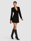 AMANZA EMBELLISHED TUXEDO MINI DRESS-ALICE + OLIVIA