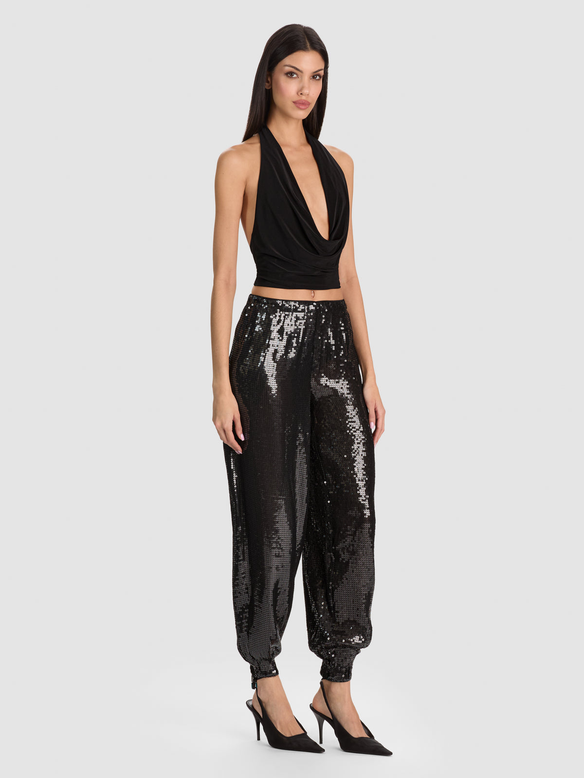 DECLAN SEQUIN PULL ON GENIE PANT-ALICE + OLIVIA