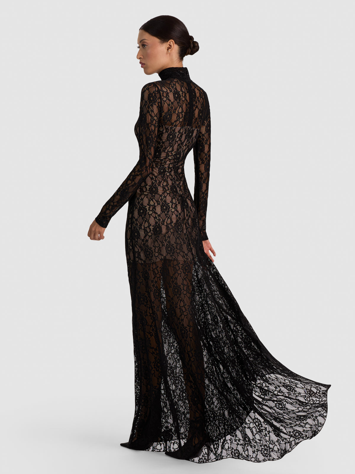 DELORA LACE MAXI DRESS WITH TRAIN-ALICE + OLIVIA