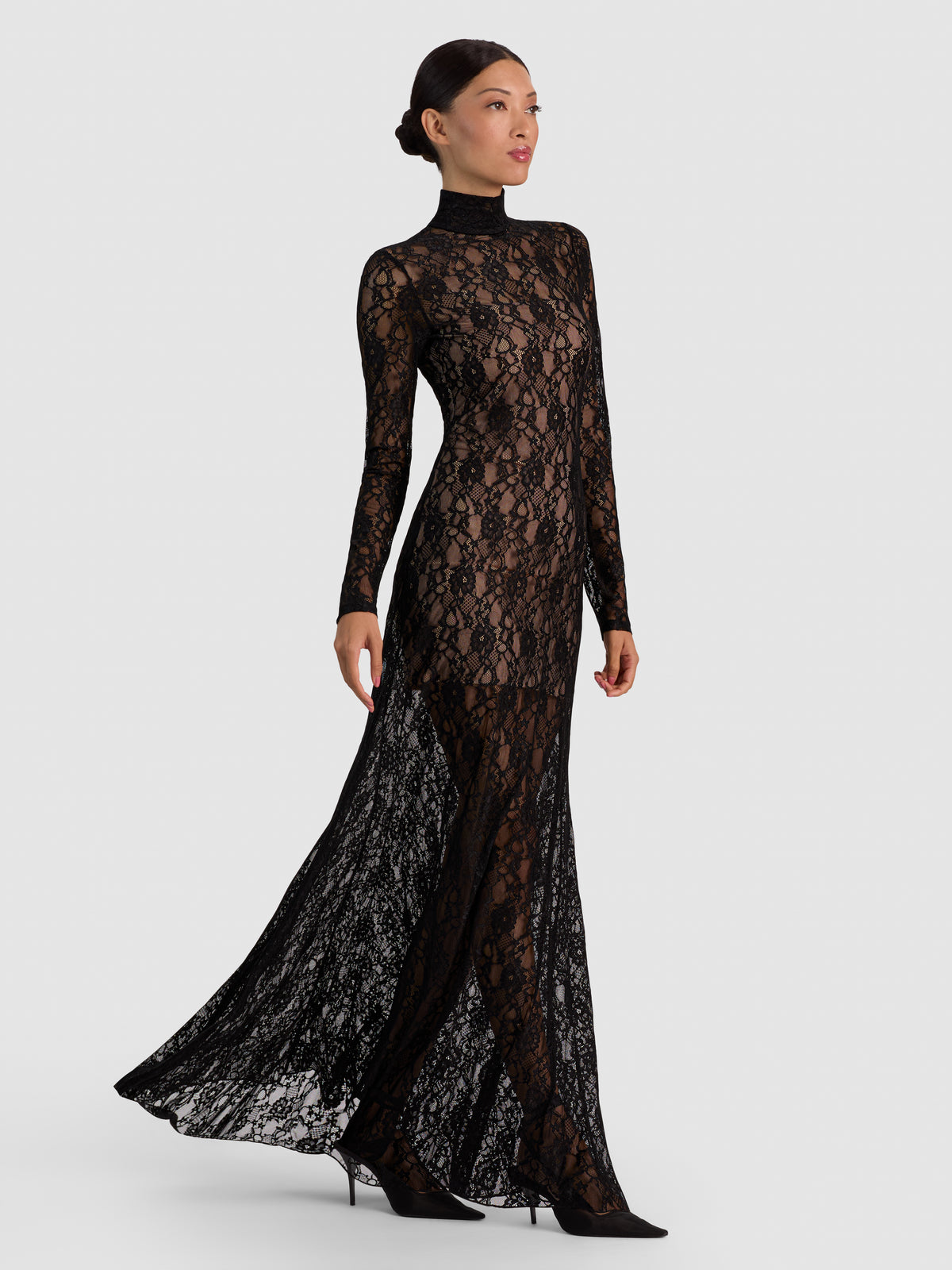 DELORA LACE MAXI DRESS WITH TRAIN-ALICE + OLIVIA