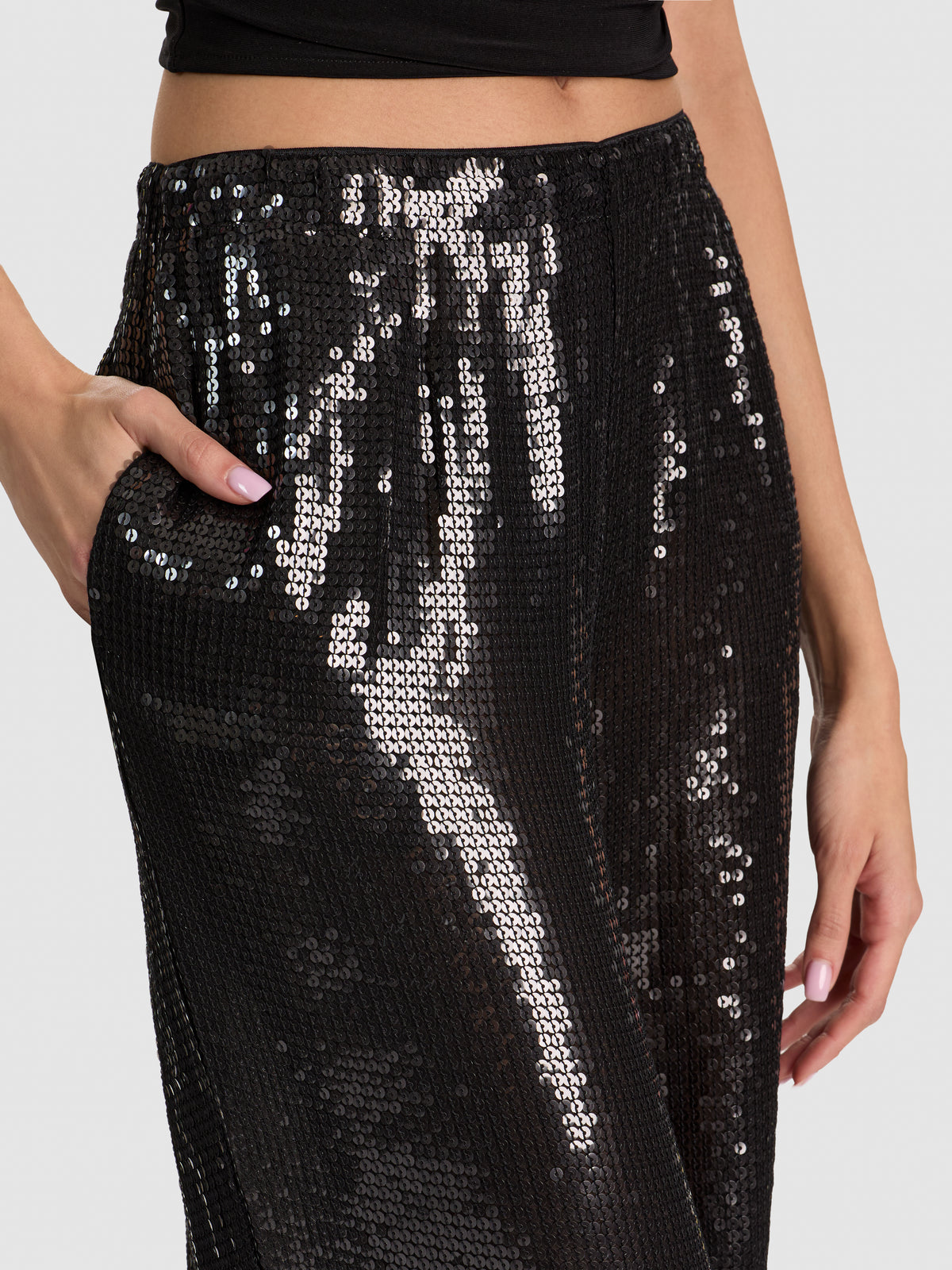 DECLAN SEQUIN PULL ON GENIE PANT-ALICE + OLIVIA