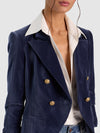 SABLE DBL BREASTED CROPPED BLAZER-ALICE + OLIVIA