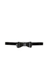 NEW BOW PATENT LEATHER BELT-Black-ALICE + OLIVIA