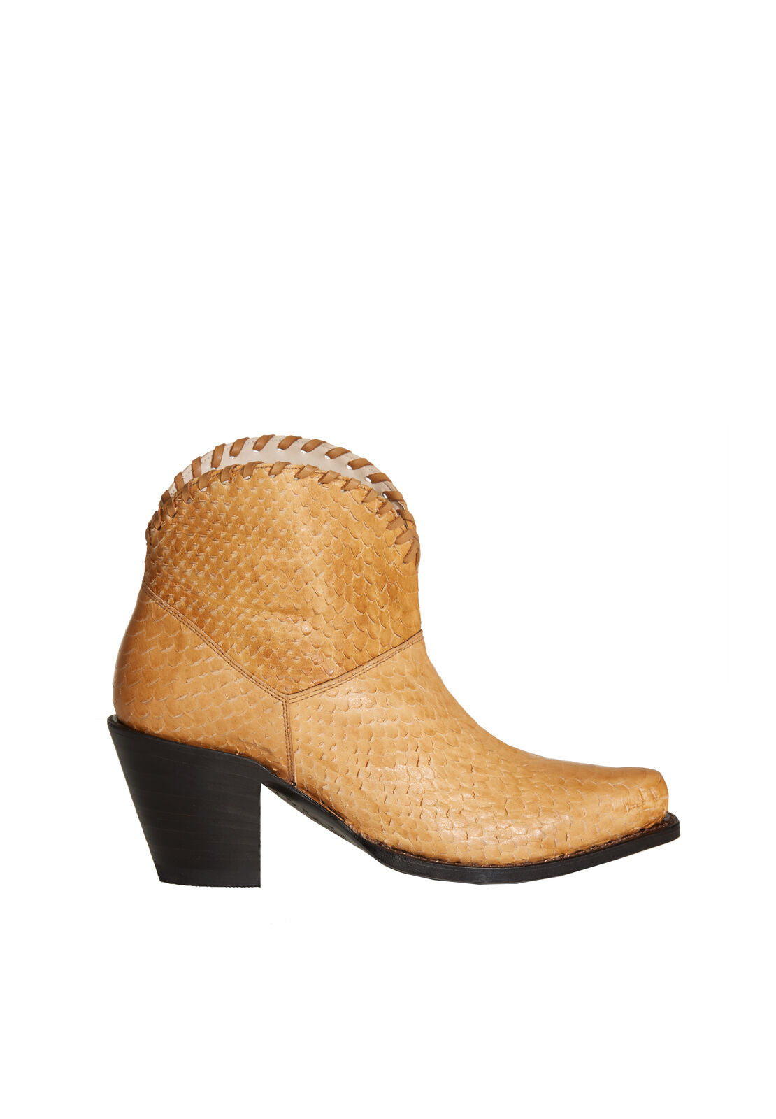 KAIRA EMBOSS CUT PYTHON-Black-ALICE + OLIVIA