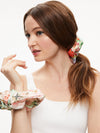 CHER LARGE SCRUNCHIE-DAWN FLORAL-ALICE + OLIVIA