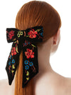 KITTI EMBROIDERED BOW BARRETTE-ALICE + OLIVIA