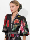 CHER LARGE SCRUNCHIE-IN THE WIND FLORAL-ALICE + OLIVIA
