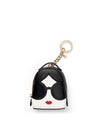 STACEFACE MINI BACKPACK KEYCHARM-BLACK/OFF WHITE MULTI-ALICE + OLIVIA