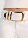 HARLEY WIDE BELT-WHITE/GOLD-ALICE + OLIVIA