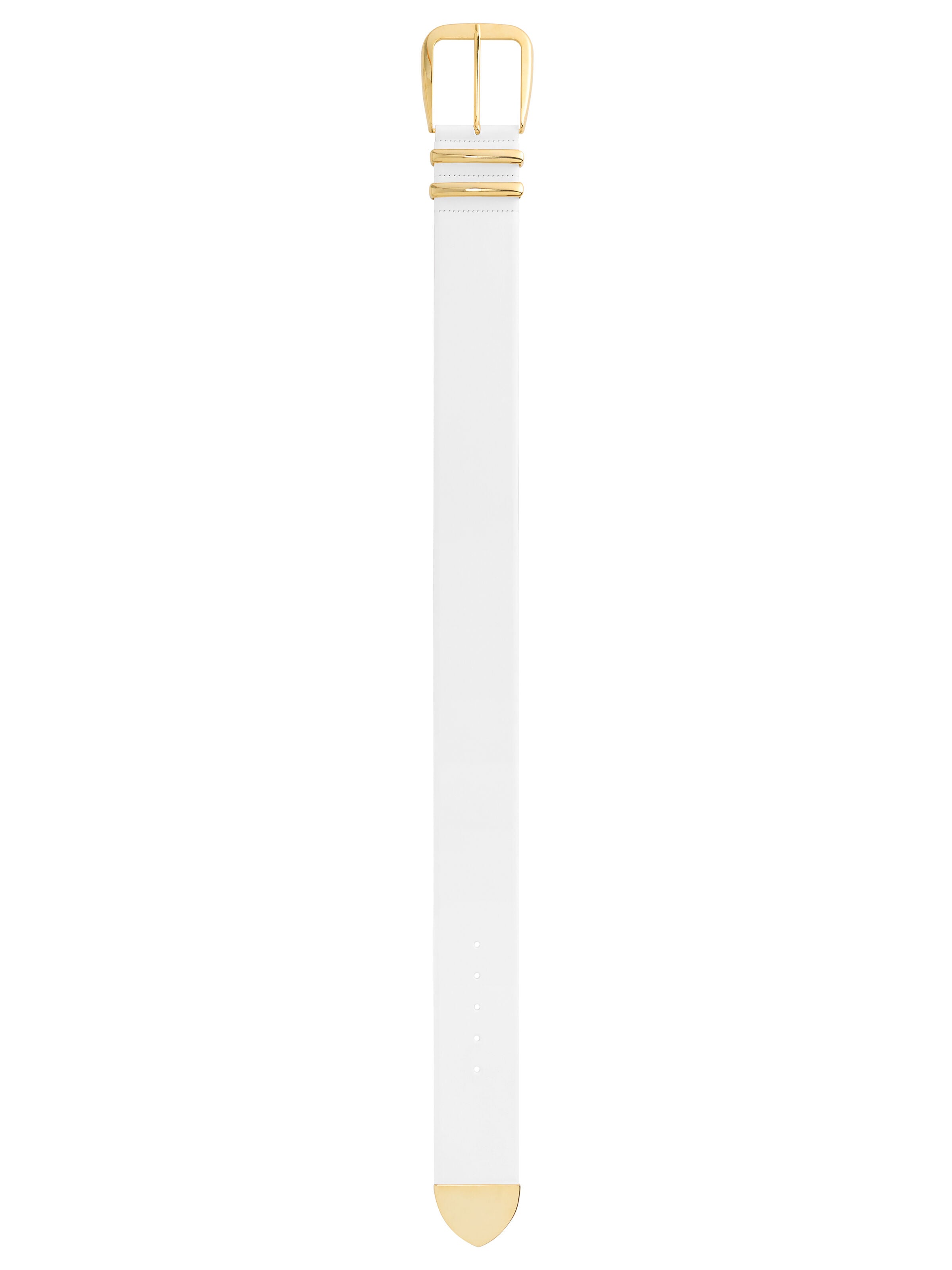 HARLEY WIDE BELT-WHITE/GOLD-ALICE + OLIVIA