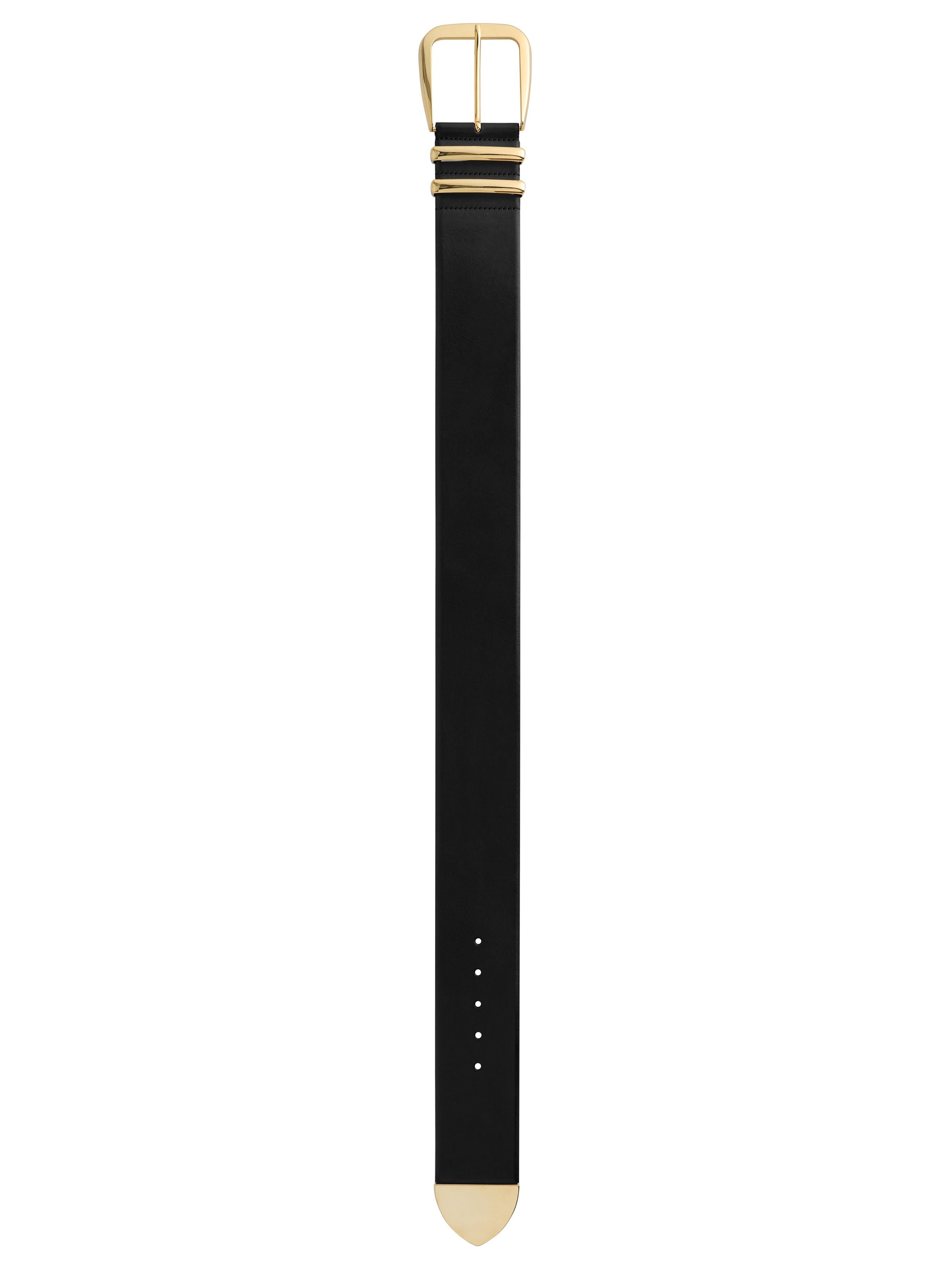 HARLEY WIDE BELT-BLACK/GOLD-ALICE + OLIVIA