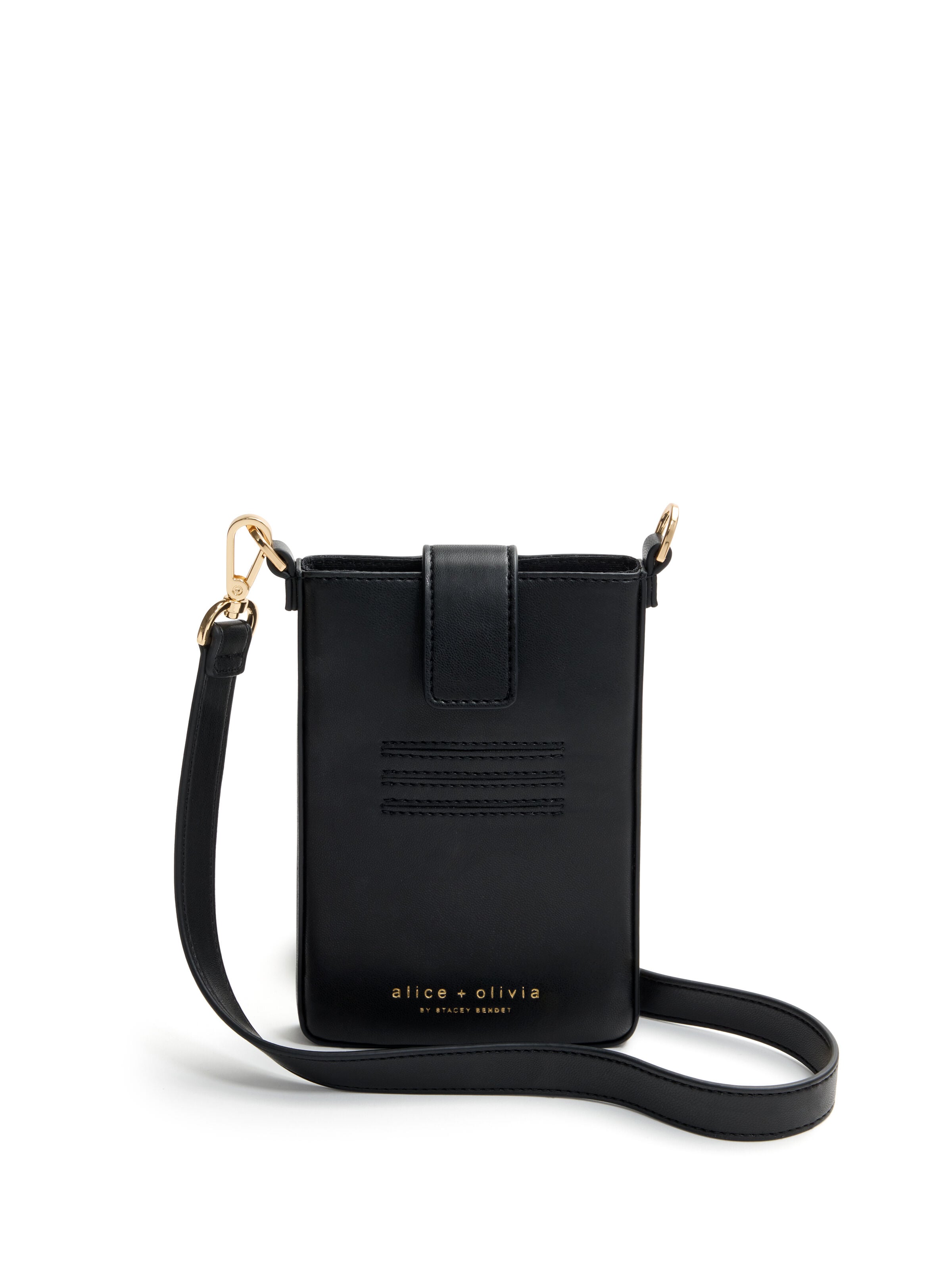 STACEFACE PHONE CROSSBODY-BLACK/OFF WHITE MULTI-ALICE + OLIVIA