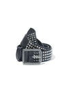 AUBREY STUDDED BELT W BUCKLE-Black-ALICE + OLIVIA