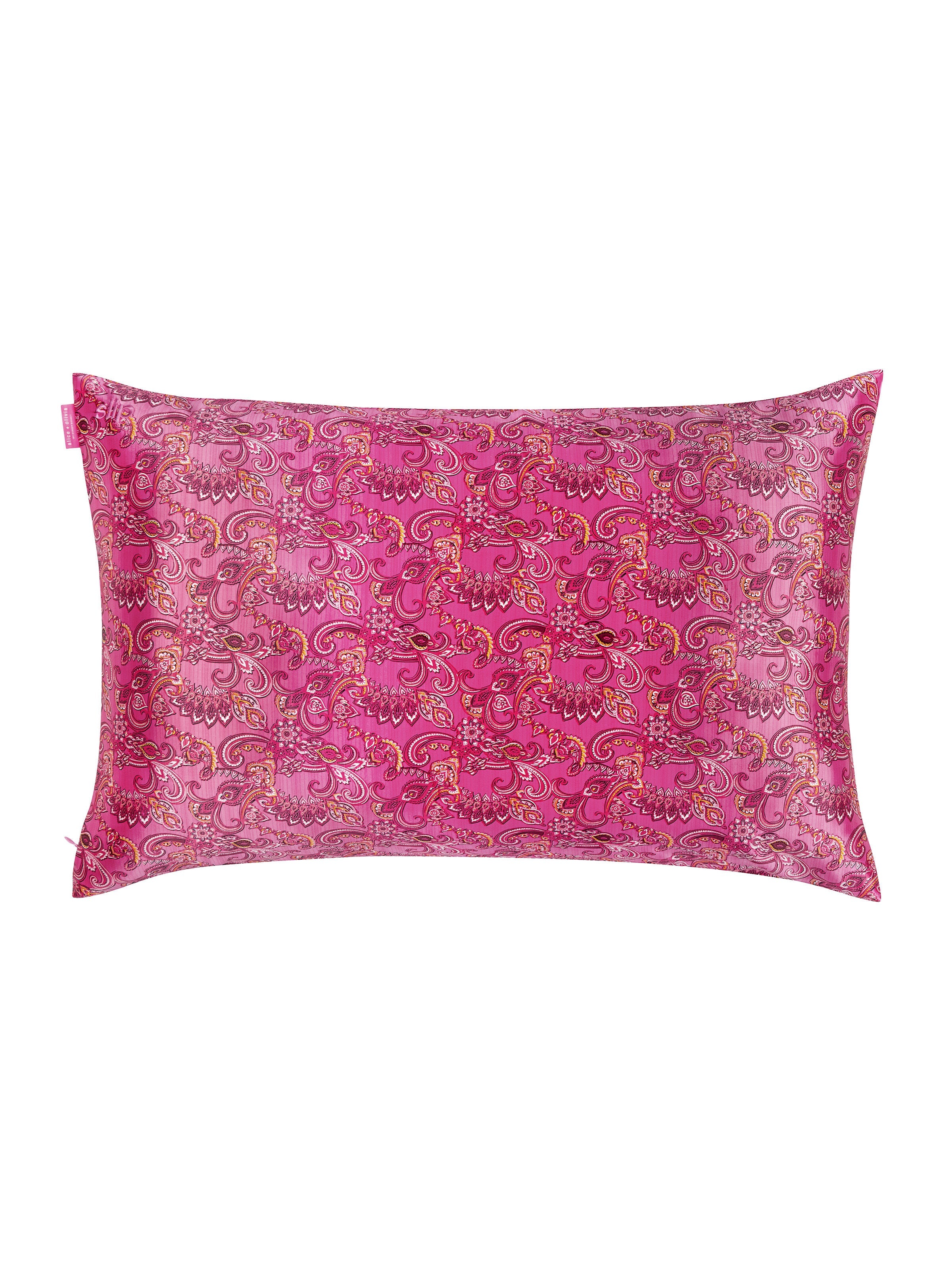 A+O X SLIP SILK PILLOWCASE-ALICE + OLIVIA