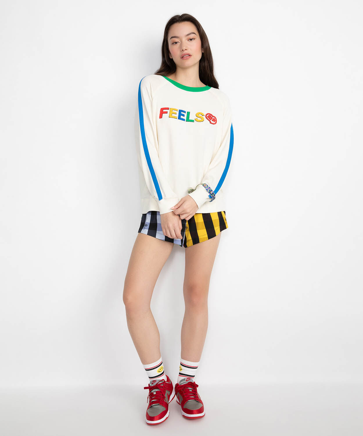 A+O X BIG FEELINGS ALLI SLOUCHY CREWNECK-SERENE CREAM-ALICE + OLIVIA