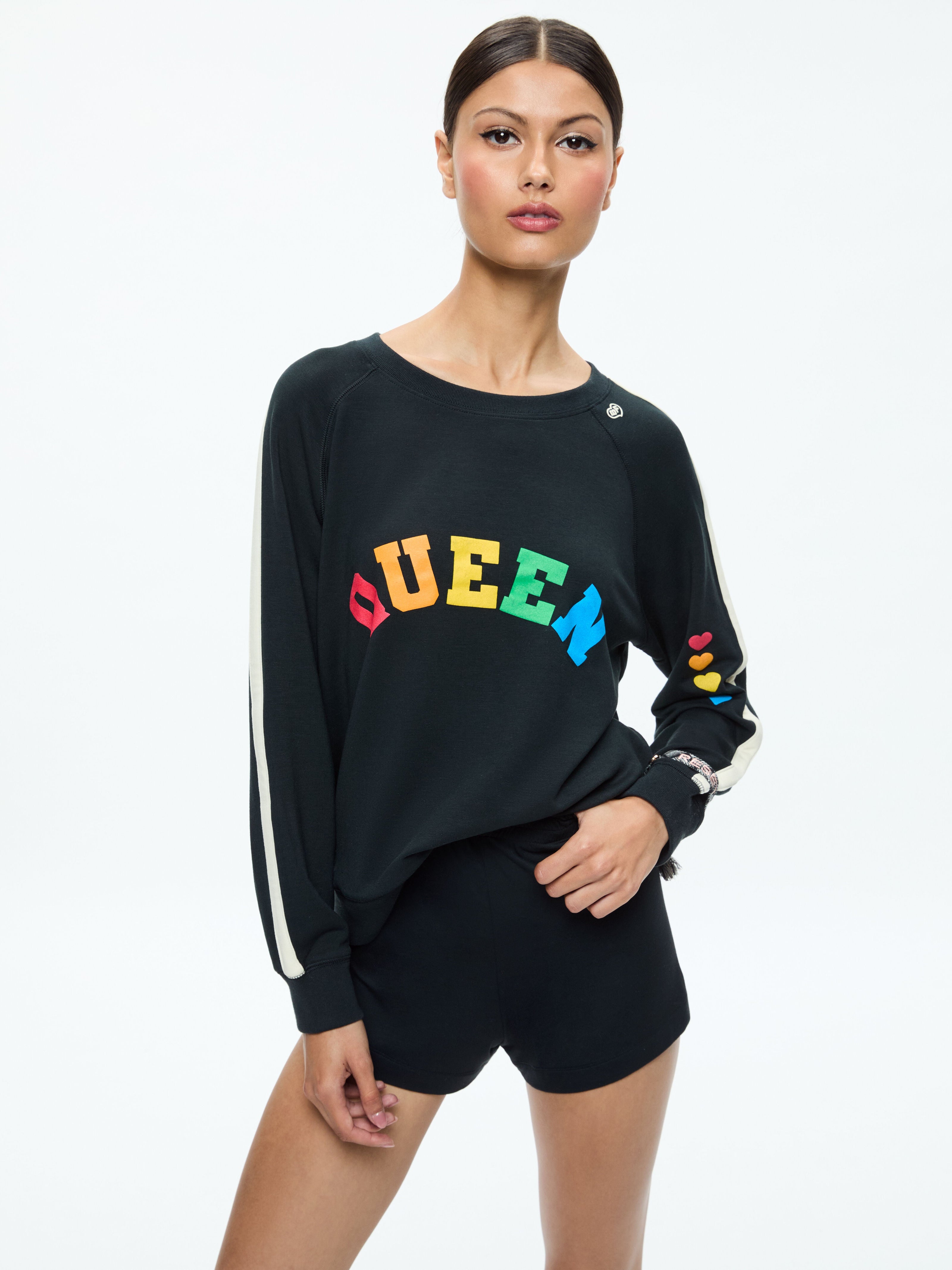 PARIS HILTON X BIG FEELINGS ALLI SLOUCHY CREWNECK-ALICE + OLIVIA