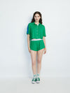A+O X BIG FEELINGS MADDEN SHORT SLEEVE PJ SET-CHEERFUL GREEN-ALICE + OLIVIA