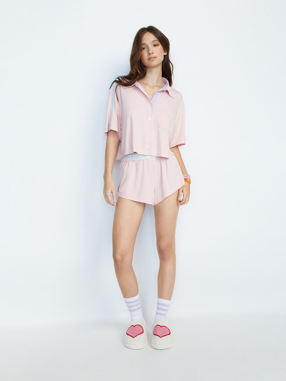 A+O X BIG FEELINGS MADDEN SHORT SLEEVE PJ SET-CHEERFUL GREEN-ALICE + OLIVIA