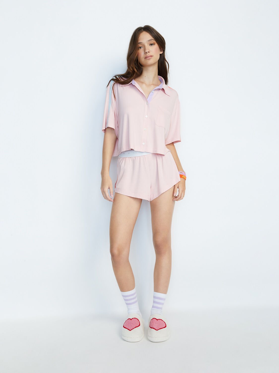 A+O X BIG FEELINGS MADDEN SHORT SLEEVE PJ SET-CHEERFUL GREEN-ALICE + OLIVIA