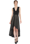 MARLEY V-NECK SLEEVELESS BODYSUIT-Black-ALICE + OLIVIA
