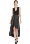 MARLEY V-NECK SLEEVELESS BODYSUIT-Black-ALICE + OLIVIA