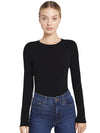 JAYLENE LONG SLEEVE CROP TOP-ALICE + OLIVIA